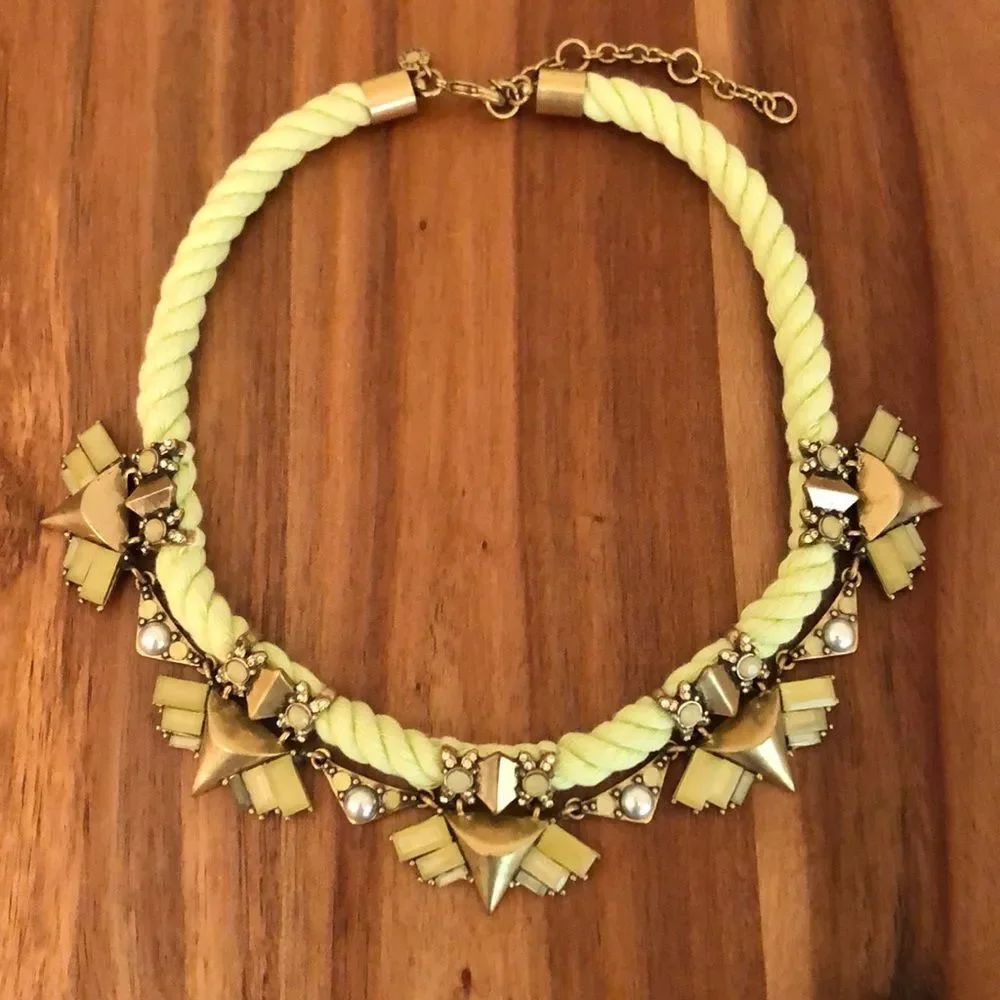 J.Crew | Art Deco Statement Collar Necklace | 17” Adjustable